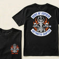 Custom Year Sons Of Aspirin Arthritis Chapter Funny Biker Skull Motorcycle Graphic T-Shirt